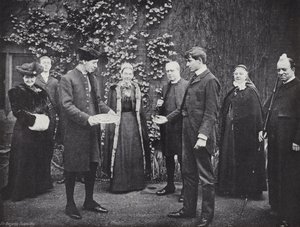 Pancake Tossing at Westminster School, the Victor Receiving His Guinea by J. Benjamin Stone