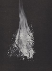 The Northumbrian Baal Fire, the Fire Alight by J. Benjamin Stone