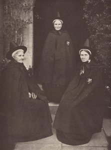 The Almswomen at Castle Acre in Their Interesting Costume by J. Benjamin Stone