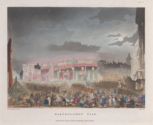 Bartholomew Fair, February 1, 1808 by J. Bluck