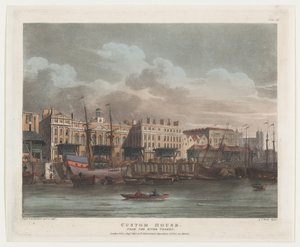 Custom House, August 1, 1808 by J. Bluck