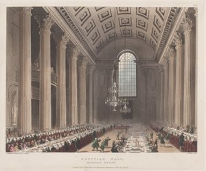 Egyptian Hall, Mansion House, January 1, 1809 by J. Bluck