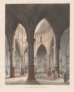 Temple Church, September 1, 1809 by J. Bluck