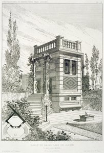 Bathing Room, from a Volume of Designs by Various Architects, Pub. Morel & Cie, Paris by J. Boussard