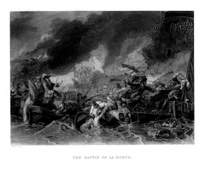 The Battle of La Hogue, 1692, 1860