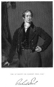 Robert Peel, 19th century British statesman by J. Cochran