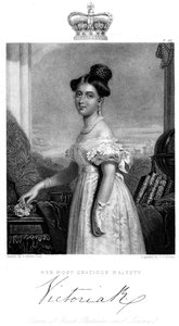 Victoria, Queen of Great Britain and Ireland, c. 1838 by J. Cochran