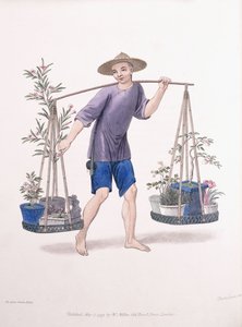 A Porter with Fruit Trees and Flowers