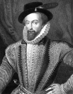 Sir Walter Raleigh, English writer, poet, courtier, adventurer and explorer