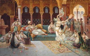 A harem dance by J. G. Delincourt