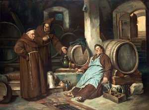 Monks in a Cellar, 1873