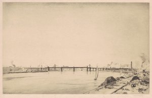 Runcorn Bridge by J. Hamilton Hay