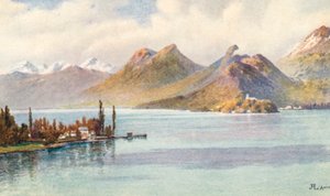The Head of Lake Annecy, Hte Savoie, JHL by J. Hardwicke Lewis
