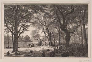 Jutland Forest Scene by J. Hildebrand