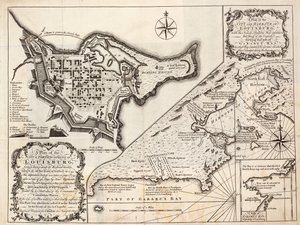 A Plan of the City and Harbour of Louisburg, Cape Breton by J. Hinton