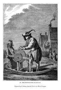 The Knife-Grinder of Teniers, c. 1630-1690, 1843 by J. Jackson
