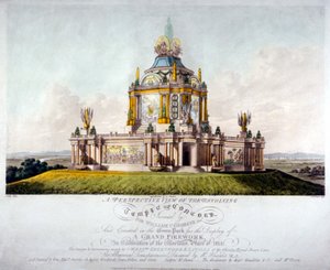 Temple of Concord, Green Park, Westminster, London, 1814 by J Jeakes