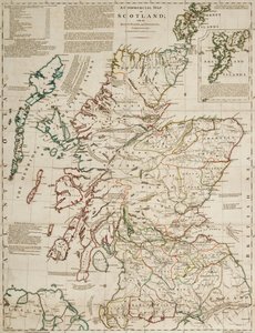 A commercial map of Scotland with the roads, stages and distances by J. Knox