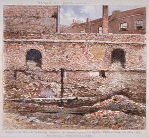 Portion of London Wall showing the internal face on Cooper