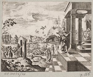 Illustration to Adam Olearius, “Persianischer Rosenthal von einem Sinnreichen Poeten Schich Saadi [...]”, Schleswig 1660 by J. Muller