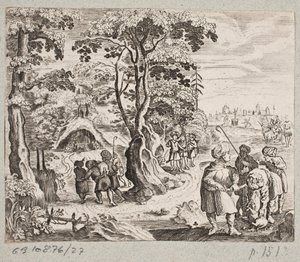 Illustration for Adam Olearius, “Persianischer Rosenthal von einem Sinnreichen Poeten Schich Saadi...” Schleswig 1660 by J. Muller