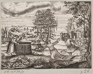 Illustration for Adam Olearius, "Persian Rose Garden by a Wise Poet Sheikh Saadi", Schleswig 1660 by J. Muller
