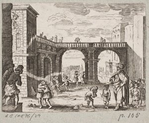 Illustration to Adam Olearius, “Persianischer Rosenthal von einem Sinnreichen Poeten Schich Saadi,” Schleswig 1660 by J. Muller