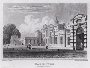 Badminton, Gloucestershire by John Preston Neale
