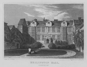 Heslington Hall, Yorkshire by John Preston Neale