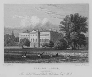 Lathom House, Lancashire, The Seat of Edward Bootle Wilbraham, Esquire, MP (engraving)