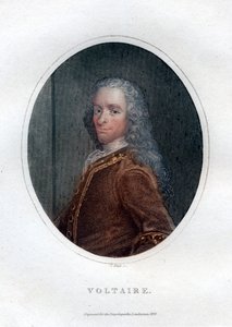 Francois Marie Arouet Voltaire, 18th century French writer and satirist by J. Pass