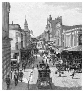 King Street, Sydney, New South Wales, Australia, 1886 by J. R. Ashton