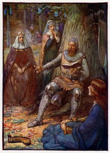 Robert the Bruce, King of Scotland, Reading Stories to His Followers, 14th Century