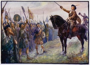 The 25 Year-Old Bonnie Prince Charlie Addressing His Troops, Jacobite Rising of 1745