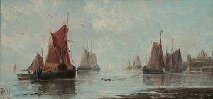 Fishing Boats by J. Racie