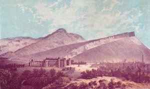 Holyrood Palace & Arthur Seat by J Ramage