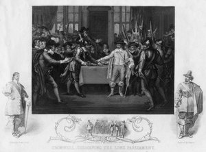Oliver Cromwell dissolving the Long Parliament