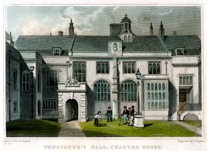 Pensioners Hall, Charterhouse, London, 1830