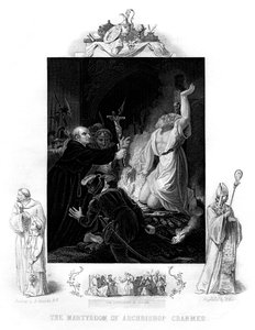 The Martyrdom of Archbishop Cranmer, 1556, 1877 by J. Rogers