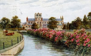 Buckfast Abbey, north view, Devon