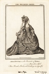 Miss Elizabeth Younge in the character of Zara in William Congreve’s The Mourning Bride