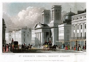 St Georges Chapel, Regent Street, Westminster, London