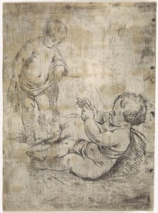 Playing Children by J. Vermeulen