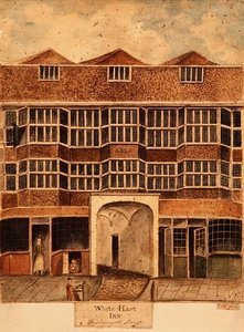White Hart Inn, Bishopsgate Street, c.1810 by J. Williams