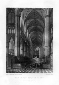 Westminster Abbey from the Altar, London by J. Woods