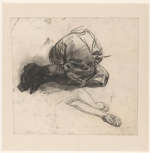 Study of the Legs and Arms of a Lying Woman by Jac van Looij