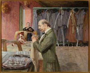 My Life - Central Part of the Triptych by Jacek Malczewski