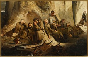 Sunday in the Mine (Rest in the Mine) by Jacek Malczewski