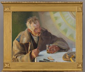 Exile - Left Part of the Triptych by Jacek Malczewski