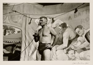 Man with Microphone by Jack Delano